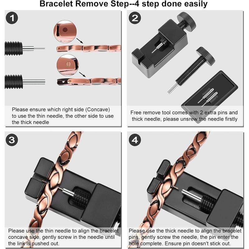Réz mágneses karkötő —— Enyhíti a fáradtságot és elősegíti a vérkeringést