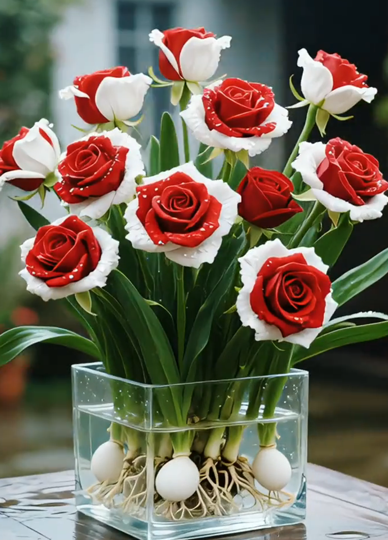 🌈Hidropónikus, ritka, kétszínű rózsahagymák: a természet színes csodája 🌹