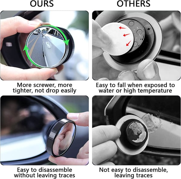 Vakfolt Tükör: Biztonságos Sávváltás és Tökéletes Parkolás! 🚗