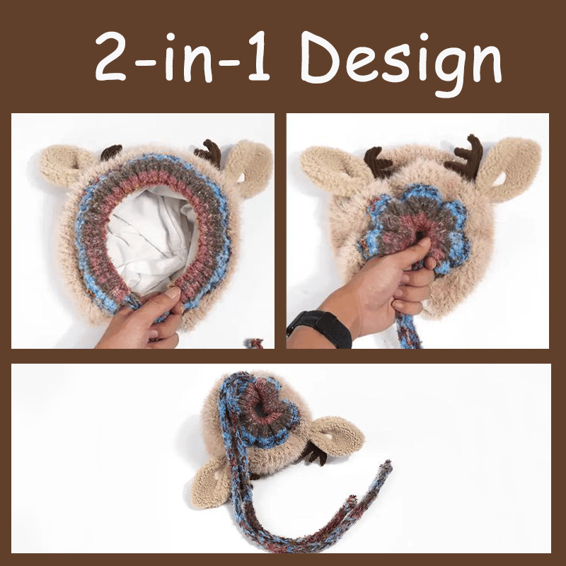 Ünnepi karácsonyi agancskalap