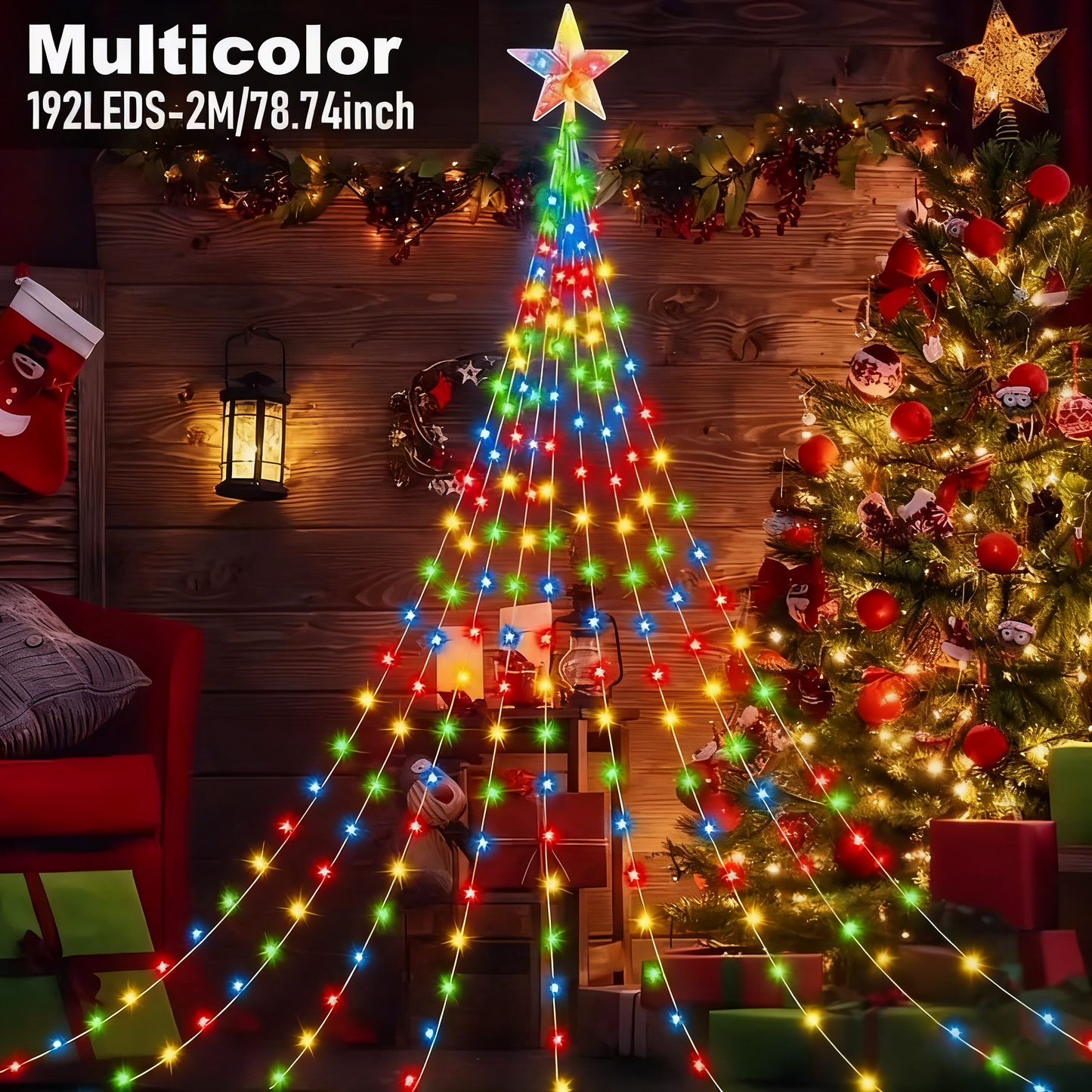 🎁Korai ünnepi akció 50% kedvezménnyel🎄Starlight Cascade karácsonyi fények
