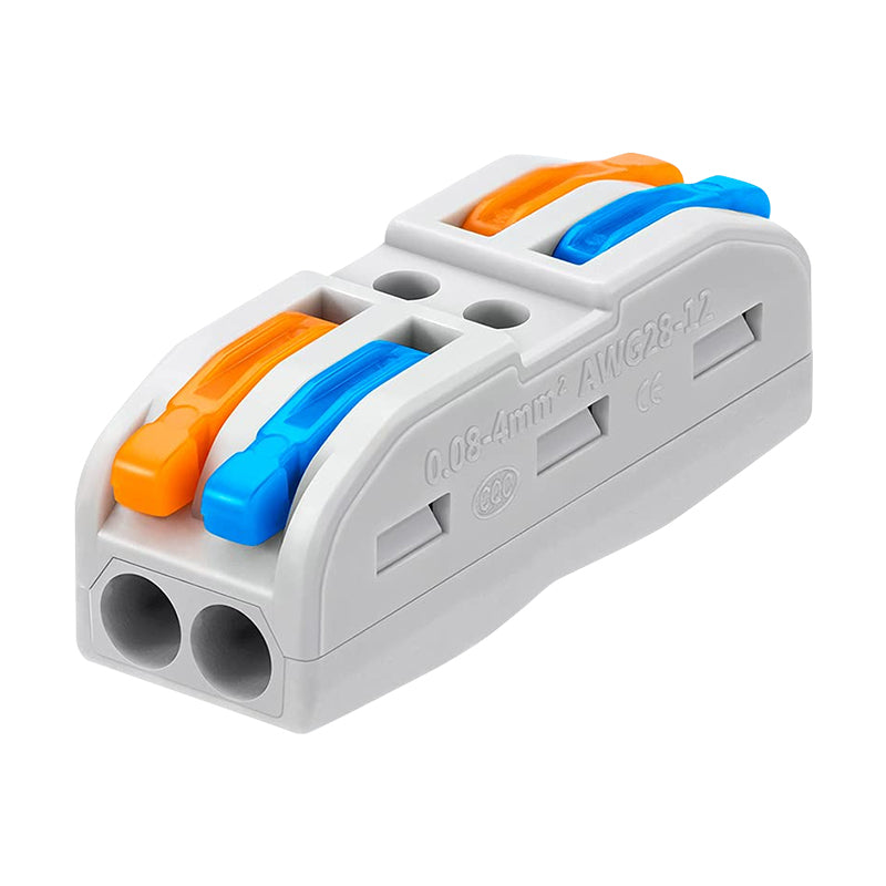 Gyorscsatlakozó, kábelcsatlakozó, univerzális kemény és puha kábelekhez, otthoni és munkahelyi használatra alkalmas, két szín közül választhat