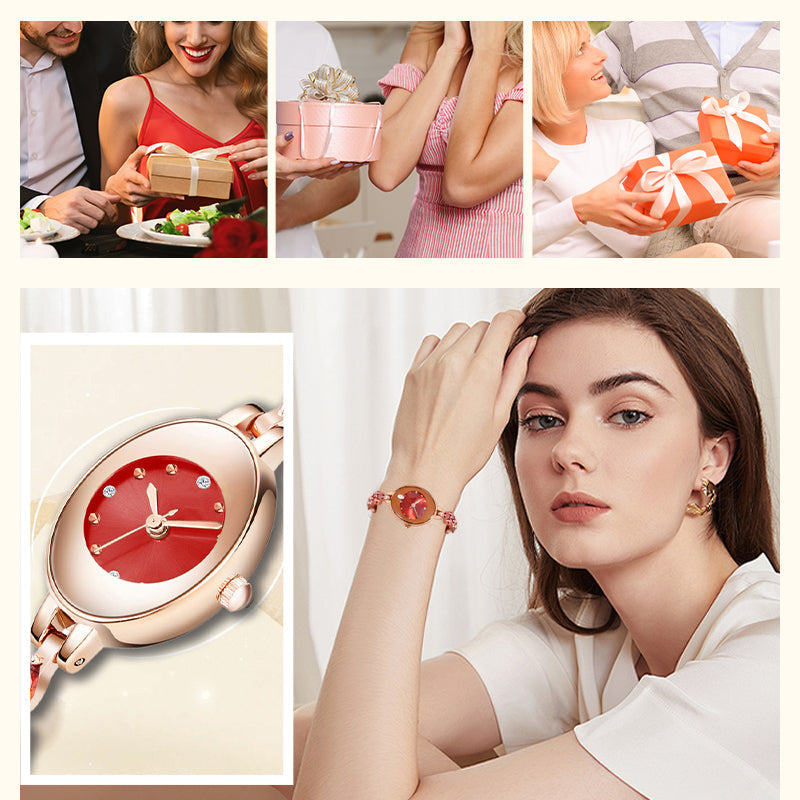 Womne színes cirkon karkötő órája