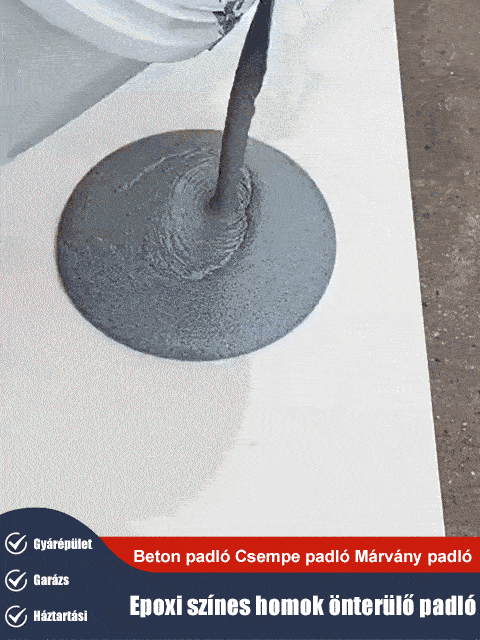 【Egyszeri formázás】 Epoxigyanta színes homokpadló festék frissítése