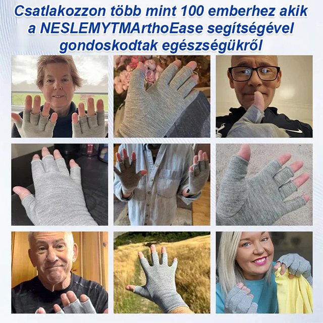 Szénszálas ujjatlan fájdalomcsillapító kesztyű