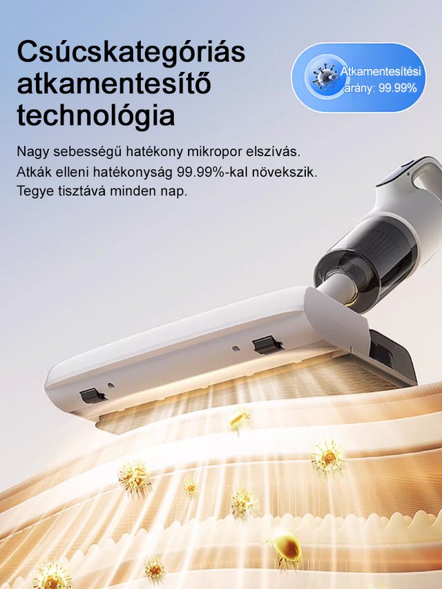 [Integrált vezeték nélküli szívás és felmosó] Nagy szívó atkaeltávolító vákuum és felmosó gép