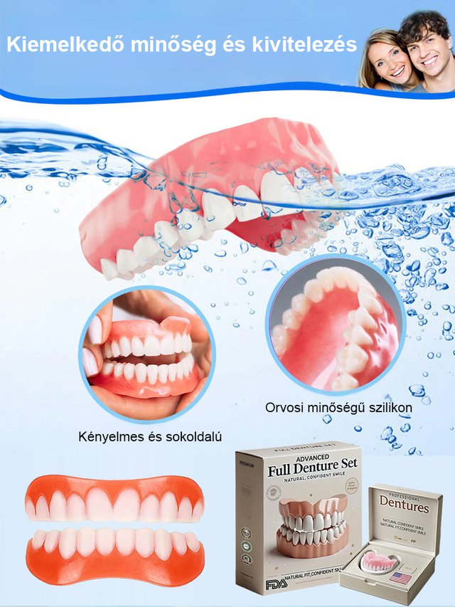 Szilikon Műfogsor Készlet