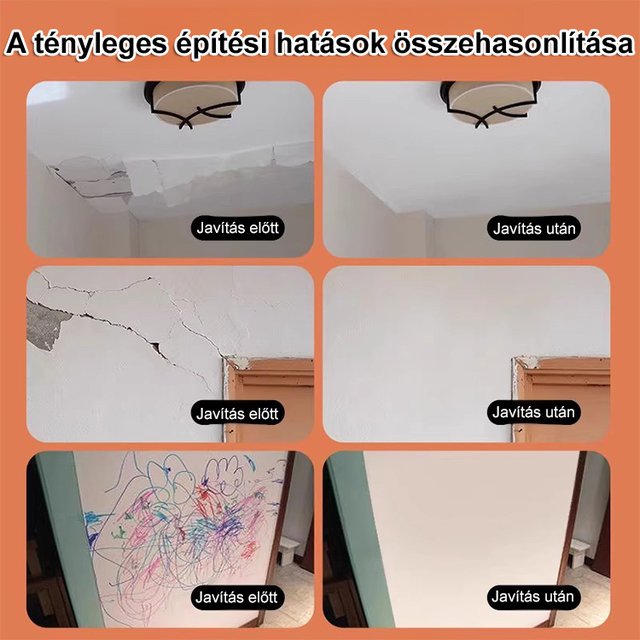 Régi fal új fal lesz: vízálló festékmentes faljavító krém