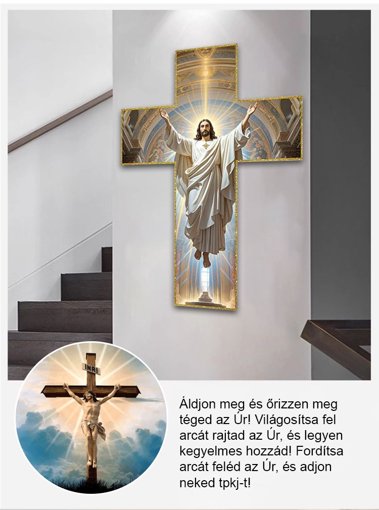 "Evangelium jön" akril fali dekoráció
