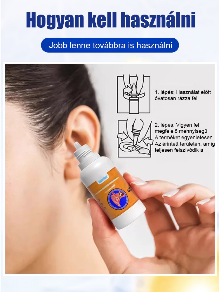 Sumifun fülkagyló ápoló folyadék fülcsatorna tisztító antibakteriális javító fülzúgás fülvis