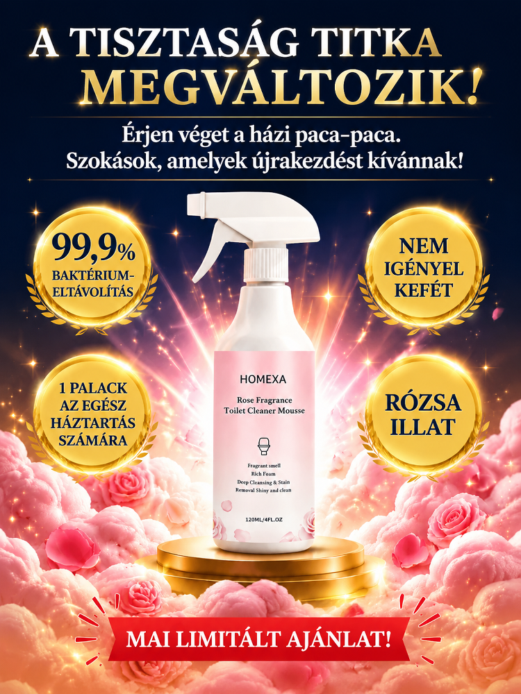 【Szennyeződés egy másodperc alatt tiszta】Virágillatú WC-tisztító és szennyeződéseltávolító