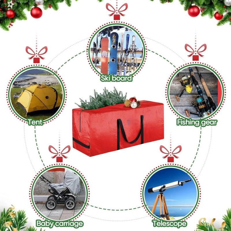 🎄Újévi akciók -60% KEDVEZMÉNY!!⚡TÖBB MINT 50 000 ELADOTT!🔥Tartós, vízálló karácsonyfa tárolótáska