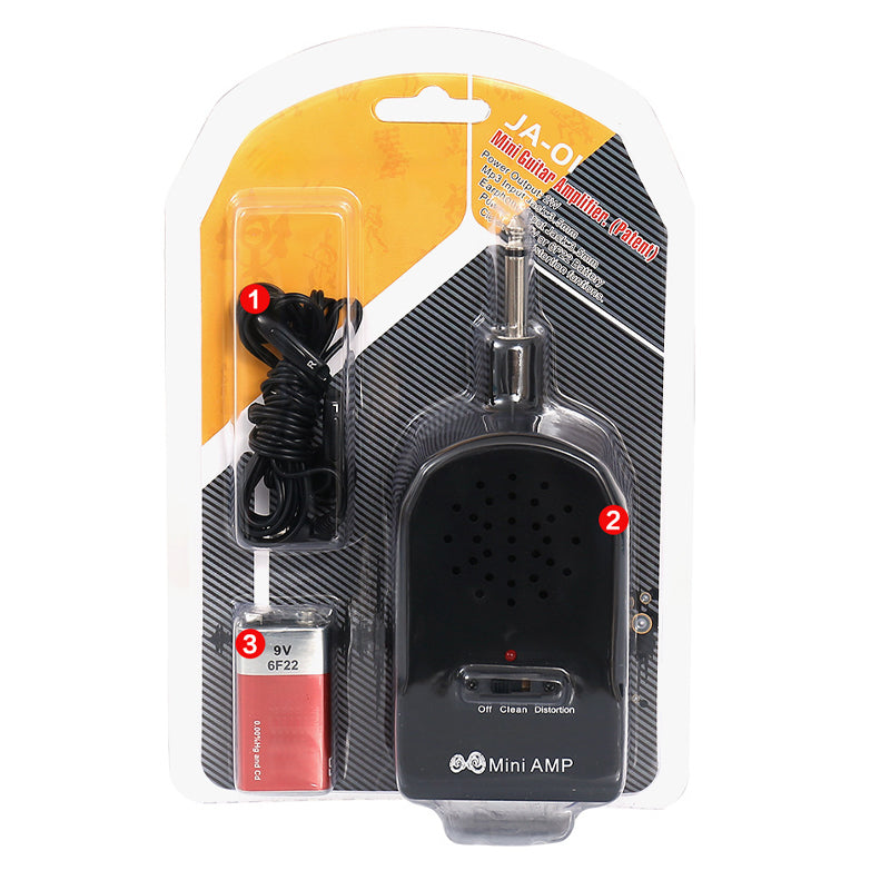 🎸Mini hordozható elektromos gitár erősítő készlet