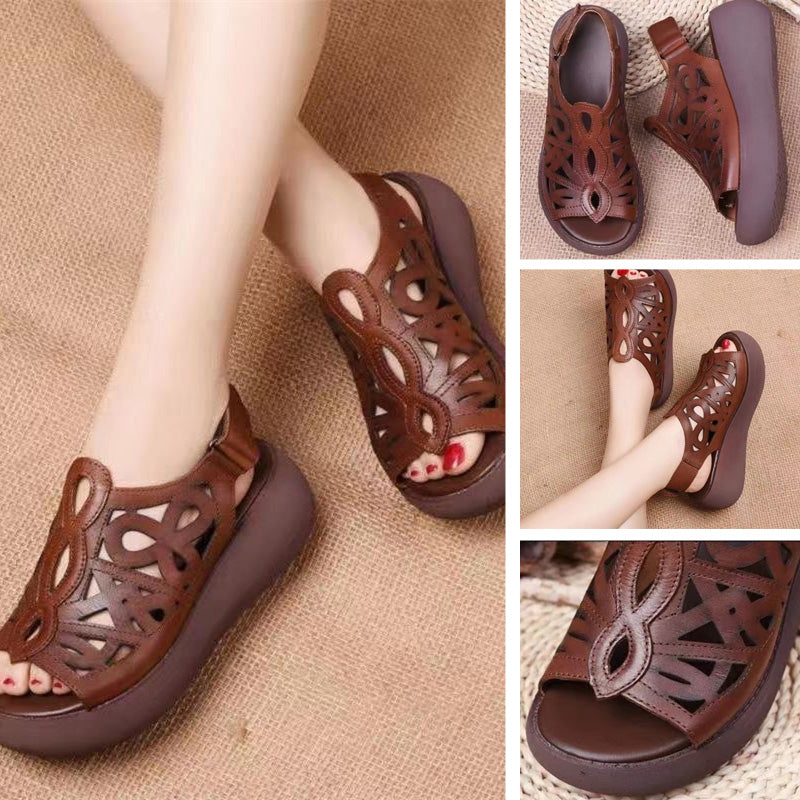 Női könnyű, lezser retró szandál