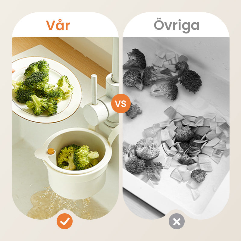 Praktikus hulladékgyűjtő a konyhai mosogatóhoz