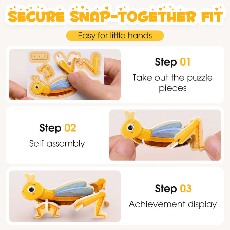 🎨3D oktató rejtvények gyerekeknek