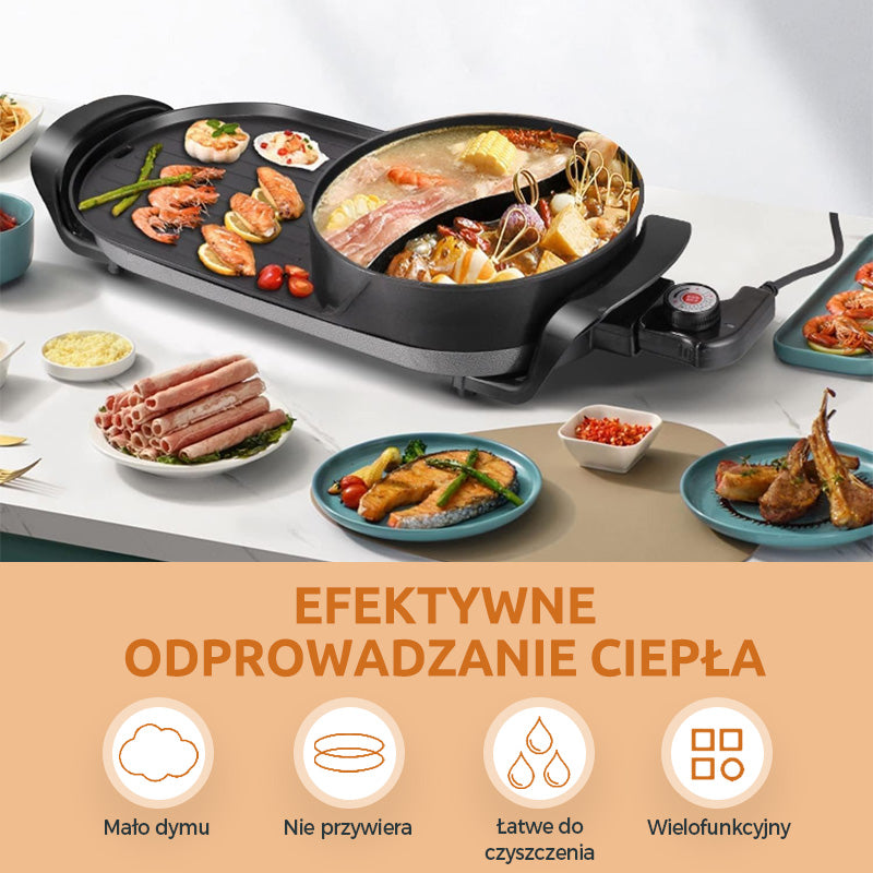 Kombinált grill és forró edény