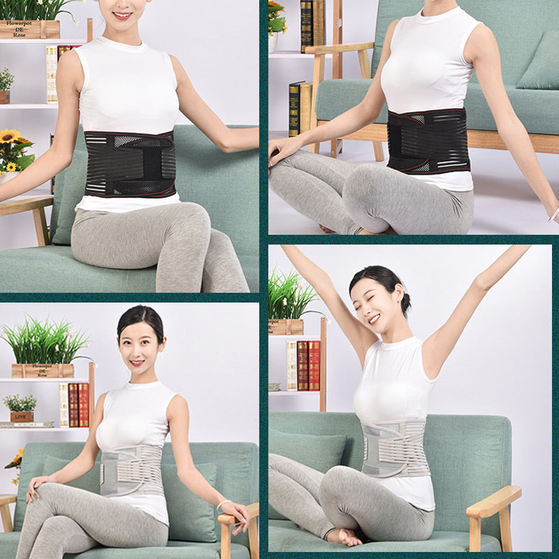 🔥Az ágyéki gerinc gondozása🎁Hőpréselt, lélegző acéllemezből készült derékvédő