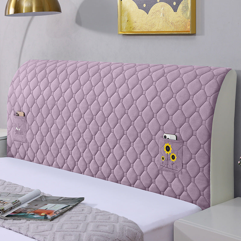 💥 Rugalmas, kárpitozott fejtámla huzat🛏️