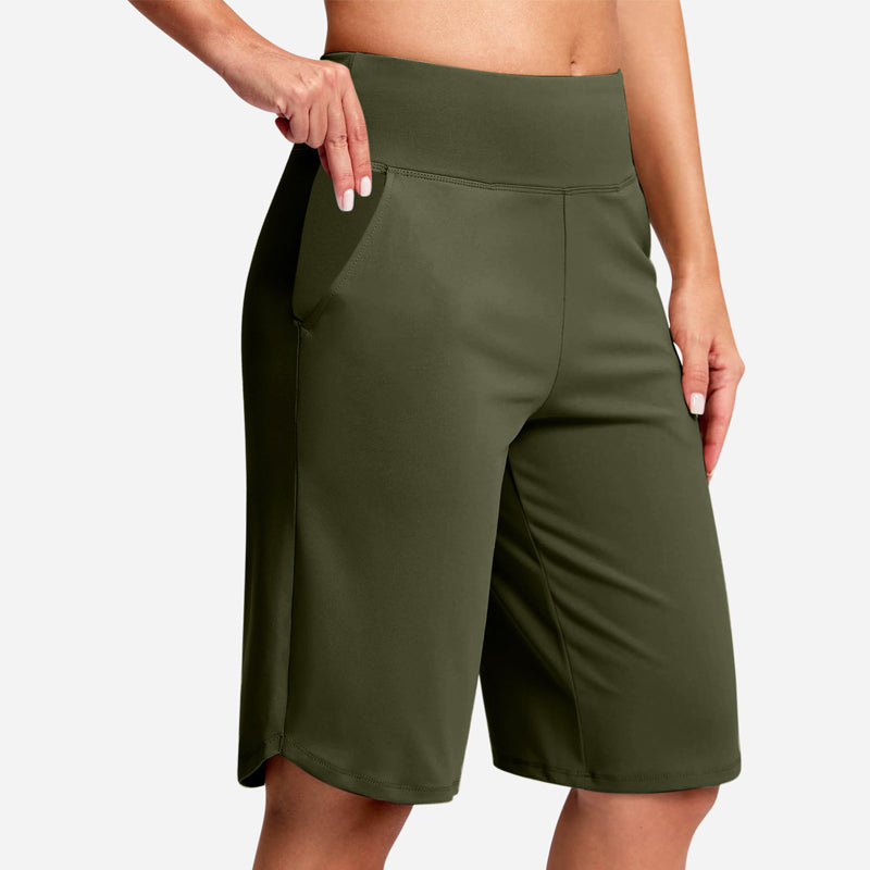 ⏰ Az akció utolsó napja – 35% KEDVEZMÉNY! 🔥 🩳 Női magas derekú jógashort zsebekkel