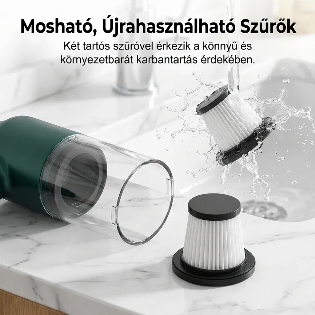 🚗✨ Nagy teljesítményű vezeték nélküli autós porszívó készlet 🛋️