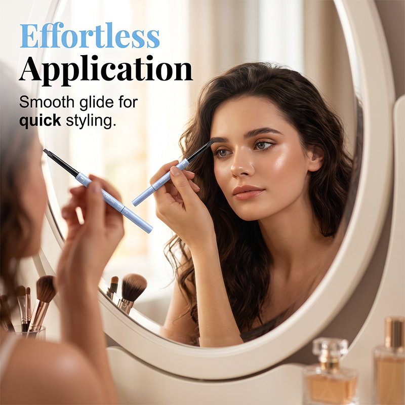 💥2+1 ingyen🖌️ Kétvégű vízálló ferde szemöldökceruza